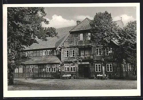 AK Hanstedt / Nordheide, Rieckmanns Gasthaus zum Dorfkrug