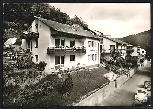 AK Wildbad im Schwarzwald, Hotel Haus am Sonnenhang, Schillerstrasse 7