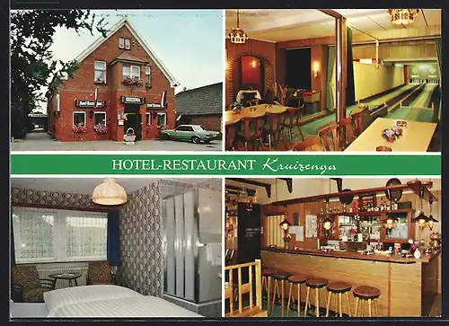 AK Weener /Ems, Hotel-Restaurant Kruizenga, Mühlenstrasse 23