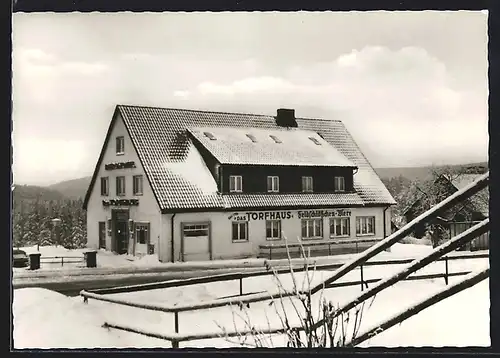 AK Torfhaus / Harz, Hotel im Winter