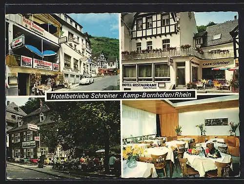 AK Kamp-Bornhofen /Rhein, Hotel-Restaurant Schreiner