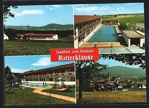 AK Eslarn /Opf., Gasthof und Pension Ritterklause, Inh. Wenzel Kleber