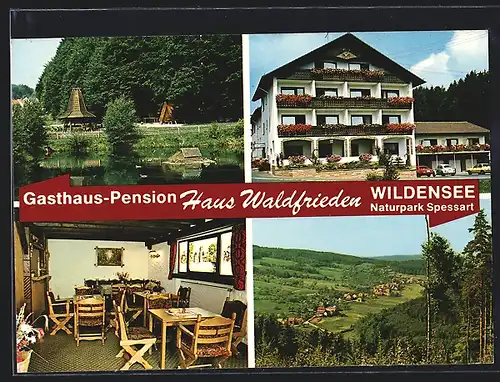 AK Eschau, Gasthaus-Pension Haus Waldfrieden, Inh. Fam. Beck, Wildensee 29
