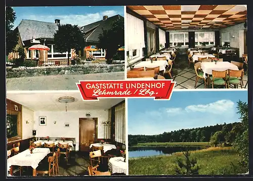 AK Lehmrade b. Mölln, Gaststätte Lindenhof, Bes. Siegfried Lübcke
