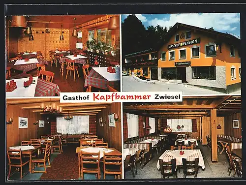 AK Zwiesel /Bayer. Wald, Gasthof-Pension Kapfhammer, Holzweberstrasse 6-10