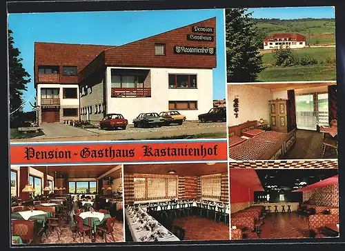 AK Brünst / Georgenberg, Gasthaus Kastanienhof, Inh. Fam. Holfelder