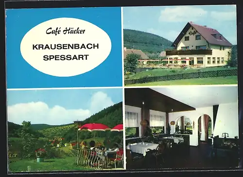 AK Krausenbach /Spessart, Café M. Häcker