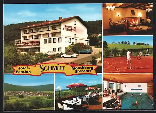 AK Mönchberg / Spessart, Hotel-Pension Schmitt