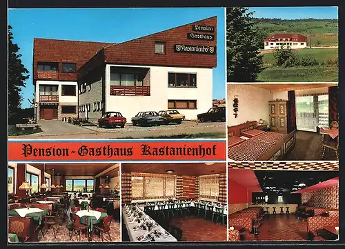AK Brünst / Georgenberg, Pension-Gasthaus Kastanienhof, Bes. Fam. Holfelder