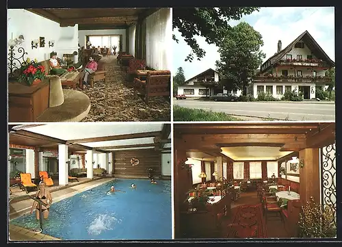 AK Freudenstadt-Lauterbad /Schwarzwald, Hotel Grüner Wald, Bes. Walter Heinzelmann