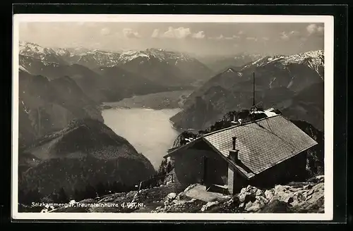 AK Traunsteinhütte, Bergpanorama im Salzkammergut