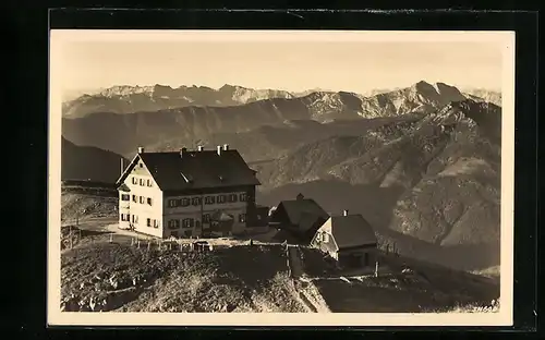 AK Rotwandhaus gegen Rofan u. Guffert, Berghütte