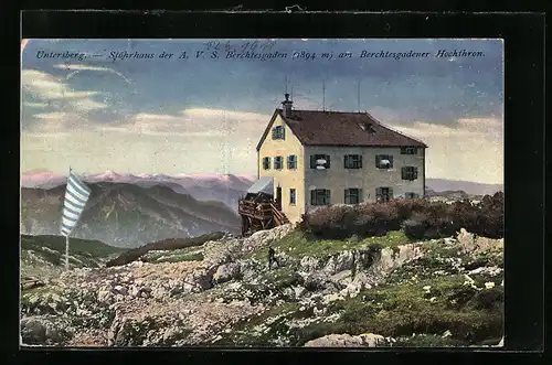 AK Stöhrhaus auf dem Untersberg am Berchtesgadener Hochthron