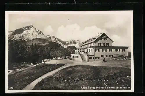 AK Adolph Zoeppritzhaus, Berghütte am Kreuzeck