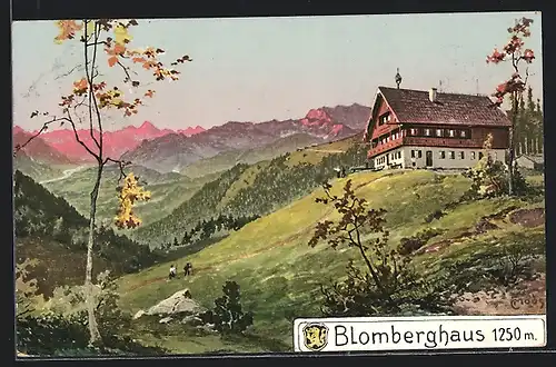 Künstler-AK Carl Moos: Blomberghaus