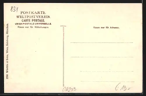 AK Münchnerhaus, Am Watzmann, Menschen in Tracht