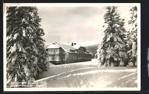 AK Richterbaude im Riesengebirge im Winter