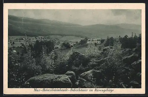 AK Max-Heinzelsteinbaude, Baberhäuser im Riesengebirge
