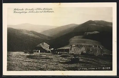 AK Rokytnice nad Jiz, Hofbauden mit Wolfkamm