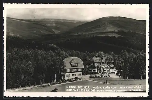 AK Ansicht der Waldbaude in Wurzelsdorf im Isergebirge
