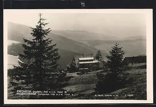 AK Ansicht der Hofbauden im Riesengebirge