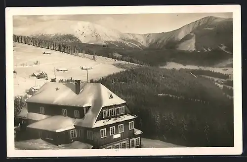 AK Pec pod Snezkou, Teilansicht im Winter
