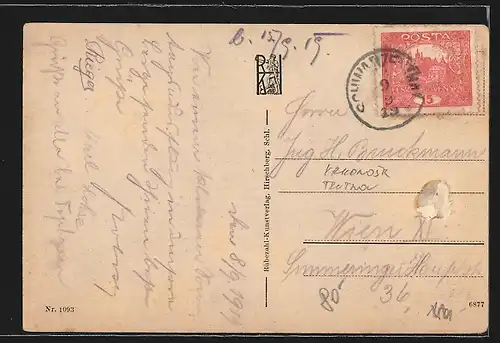 AK Ansicht der Schwarzschlagbaude im Riesengebirge