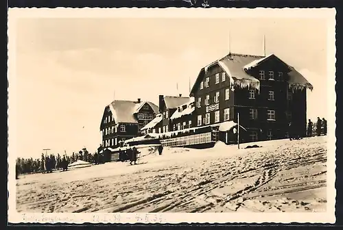 AK Ansicht der Fuchsbergbaude im Riesengebirge