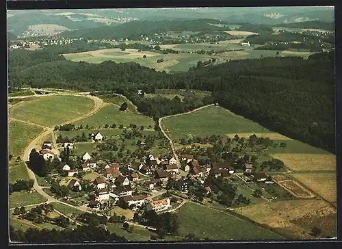 AK Morkepütz /Wiehl, Gesamtansicht vom Flugzeug aus