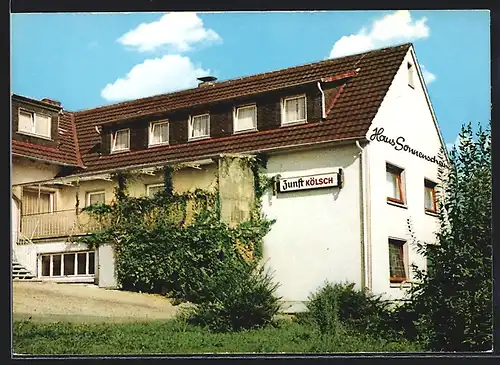 AK Wiehl-Morkepütz, Hotel-Pension Haus Sonnenschein, Aussenansicht