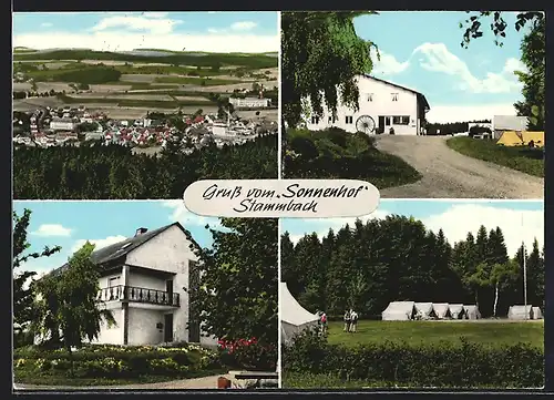 AK Stammbach /Fichtelgeb., Ferienplatz Sonnenhof, Zelt- und Campingplatz, Ortsansicht