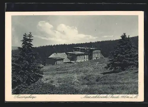 AK Neue Schlesische Baude, Berghütte im Riesengebirge