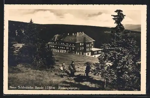 AK Neue Schlesische Baude, Berghütte von H. Adolph im Riesengebirge