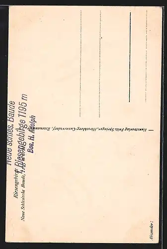 AK Neue Schlesische Baude, Gesamtansicht