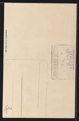 AK Elbfallbaude mit Elbfall