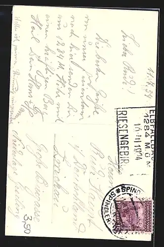 AK Elbfallbaude mit Elbfall