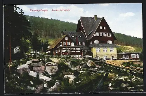 AK Zackelfallbaude im Riesengebirge