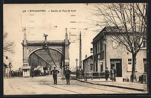 AK Strasbourg, Éntrée du Pont de Kehl, deux policiers