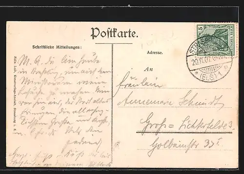 AK Strassburg, Partie an der Ill