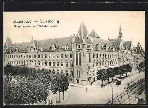 AK Strassburg, Partie am Hauptpostamt