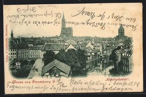AK Strassburg /E., Blick auf Kleinfrankreich