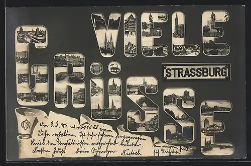 AK Strassburg, Verschiedene Ortsansichten