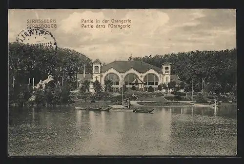 AK Strassburg, Partie in der Orangerie
