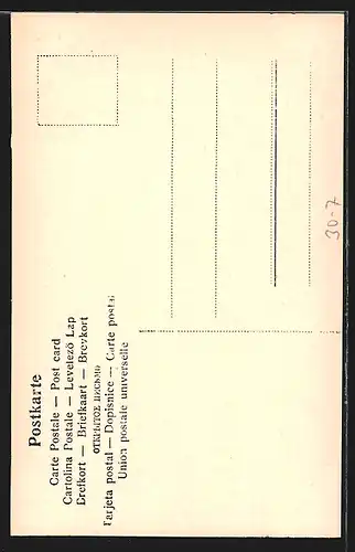 AK Soldat in Uniform mit Pickelhaube und Geiernase