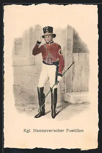 AK Kgl. Hannover`scher Postillon in Uniform
