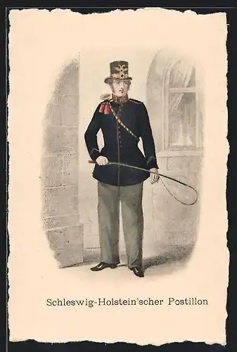 AK Schleswig-Holsteinscher Postillon in Uniform