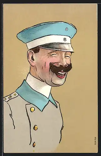 Künstler-AK Soldat in Uniform des 9. Regiments