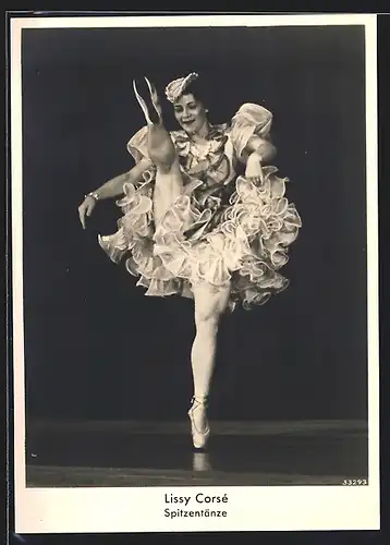 AK Lissy Corsé auf Spitzenschuhen