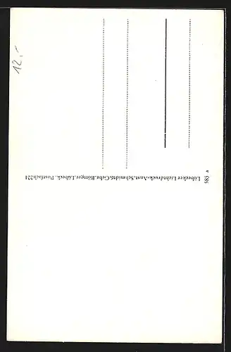 AK Tänzerin Margot Voigt im geschichteten Kleid in Pose