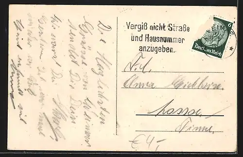 AK Weimar / Thür., Strassenpartie am Landbundhaus